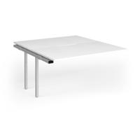 Connex Goal-Post 1400 x 1600 x 725mm Back to Back Add On Bay - Silver Frame / White Top