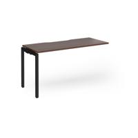 Connex Goal-Post 1400 x 600 x 725mm Single Add On Bay - Black Frame / Walnut Top