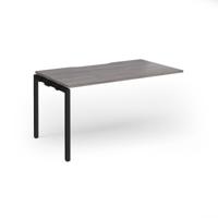 Connex Goal-Post 1400 x 800 x 725mm Single Add On Bay - Black Frame / Grey Oak Top
