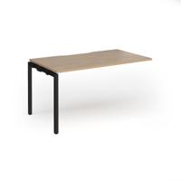Connex Goal-Post 1400 x 800 x 725mm Single Add On Bay - Black Frame / Kendal Oak Top