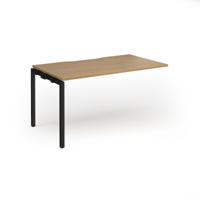 Connex Goal-Post 1400 x 800 x 725mm Single Add On Bay - Black Frame / Oak Top