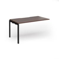 Connex Goal-Post 1400 x 800 x 725mm Single Add On Bay - Black Frame / Walnut Top