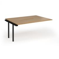Connex Goal-Post 1600 x 1200 x 725mm Back to Back Add On Bay - Black Frame / Oak Top