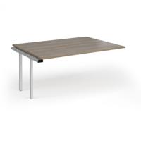 Connex Goal-Post 1600 x 1200 x 725mm Back to Back Add On Bay - Silver Frame / Nebraska Oak Top