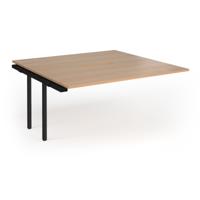 Connex Goal-Post 1600 x 1600 x 725mm Back to Back Add On Bay - Black Frame / Beech Top