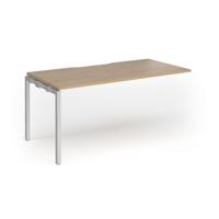 Connex Goal-Post 1600 x 800 x 725mm Single Add On Bay - Silver Frame / Kendal Oak Top