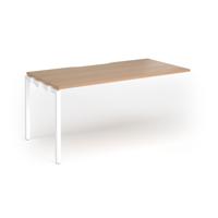 Connex Goal-Post 1600 x 800 x 725mm Single Add On Bay - White Frame / Beech Top