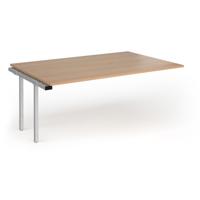 Connex Goal-Post 1800 x 1200 x 725mm Back to Back Add On Bay - Silver Frame / Beech Top