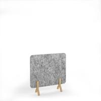 Grain Acoustic Floor Standing Screen Wooden Legs 1200w 1200h - Dark Silver Grey