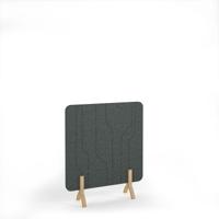 Grain Acoustic Floor Standing Screen Wooden Legs 1200w 1400h - Moonlight Grey