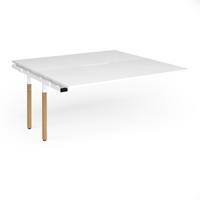 Connex Goal-Post Wooden 1600 x 1600 x 725mm Back to Back Add On Bay - White Frame / White Top