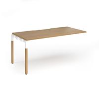 Connex Goal-Post Wooden 1600 x 800 x 725mm Single Add On Bay - White Frame / Oak Top