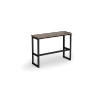 Otto Poseur benching solution high bench 1050mm wide - black frame, barcelona walnut top