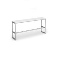 Otto Poseur benching solution high bench 1650mm wide - silver frame, white top