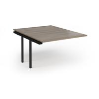 Connex Plus O Frame 1200 x 1600 x 725mm Back to Back Add On Bay - Black Frame / Nebraska Oak Top
