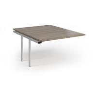 Connex Plus O Frame 1200 x 1600 x 725mm Back to Back Add On Bay - Silver Frame / Nebraska Oak Top