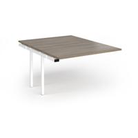 Connex Plus O Frame 1200 x 1600 x 725mm Back to Back Add On Bay - White Frame / Nebraska Oak Top