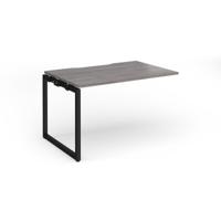 Connex Plus O Frame 1200 x 800 x 725mm Single Add On Bay - Black Frame / Grey Oak Top