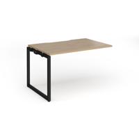Connex Plus O Frame 1200 x 800 x 725mm Single Add On Bay - Black Frame / Kendal Oak Top
