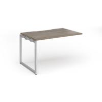 Connex Plus O Frame 1200 x 800 x 725mm Single Add On Bay - Silver Frame / Nebraska Oak Top