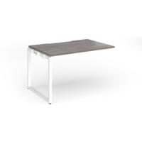 Connex Plus O Frame 1200 x 800 x 725mm Single Add On Bay - White Frame / Grey Oak Top