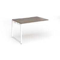 Connex Plus O Frame 1200 x 800 x 725mm Single Add On Bay - White Frame / Nebraska Oak Top