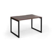 Connex Plus O Frame 1200 x 800 x 725mm Single Desk - Black Frame / Walnut Top