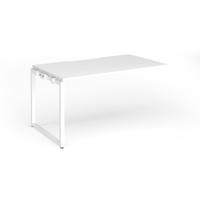 Connex Plus O Frame 1400 x 800 x 725mm Single Add On Bay - White Frame / White Top