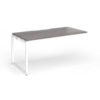 Connex Plus O Frame 1600 x 800 x 725mm Single Add On Bay - White Frame / Grey Oak Top