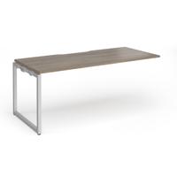 Connex Plus O Frame 1800 x 800 x 725mm Single Add On Bay - Silver Frame / Nebraska Oak Top