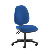 Jota XL fabric back operator chair with no arms - blue