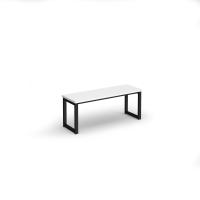 Otto benching solution low bench 1050mm wide - black frame, white top