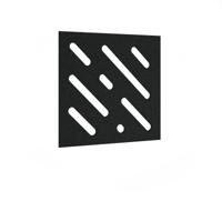 Lozenge Acoustic Ceiling - Wall Tiles 590w - Black