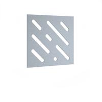 Lozenge Acoustic Ceiling - Wall Tiles 590w - Light Grey