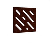 Lozenge Acoustic Ceiling - Wall Tiles 590w - Maroon