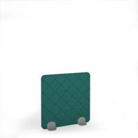 Lattice Acoustic Floor Standing Silver Metal Base Legs 1200w 1200h - Peacock Blue