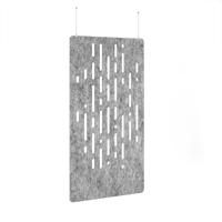 Lozenge Hanging Panel 1200w - Dark Silver Grey