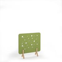Moon Acoustic Floor Standing Screen Wooden Legs 1200w 1200h - Fruit Green