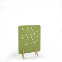 Moon Acoustic Floor Standing Screen Wooden Legs 1200w 1600h - Fruit Green