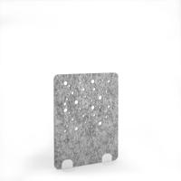 Moon Acoustic Floor Standing White Metal Base Legs 1200w 1600h - Dark Silver Grey