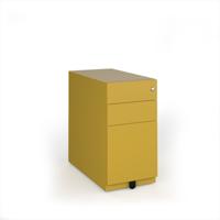 Bisley slimline steel pedestal 300mm wide - sunflower yellow