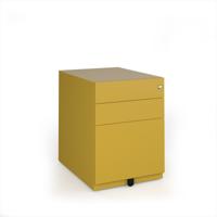 Bisley wide steel pedestal 420mm wide - sunflower yellow