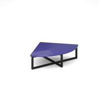 Nera corner unit table 700mm x 700mm with black frame