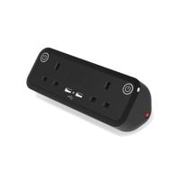 Nucleus 2 UK Socket Power Module with Dual A USB Charging - Black