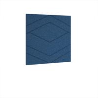 Oblique Acoustic Ceiling - Wall Tiles 590w - Blue