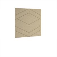 Oblique Acoustic Ceiling - Wall Tiles 590w - Dark Camel