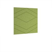 Oblique Acoustic Ceiling - Wall Tiles 590w - Fruit Green