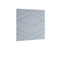 Oblique Acoustic Ceiling - Wall Tiles 590w - Light Grey