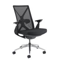 Paxton mesh back operator chair with black frame - black mesh