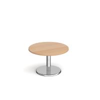 Pisa circular coffee table with round base